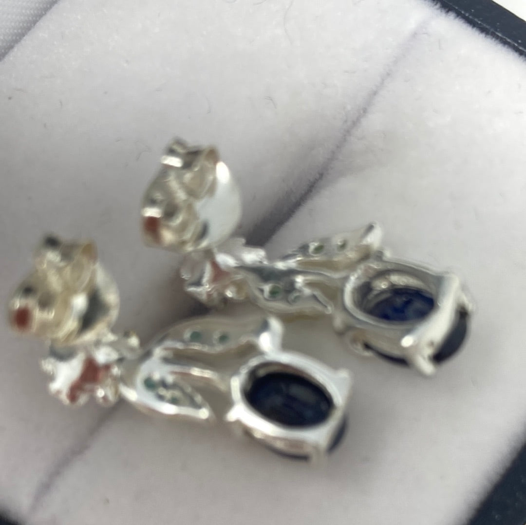 Genuine Sapphire Earrings