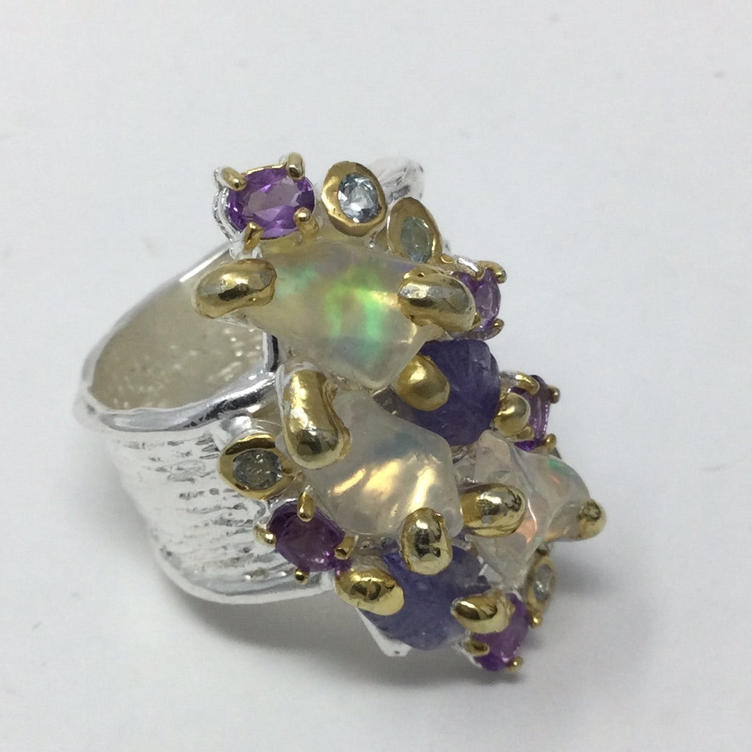 Opal Explosion Masterpiece Ring