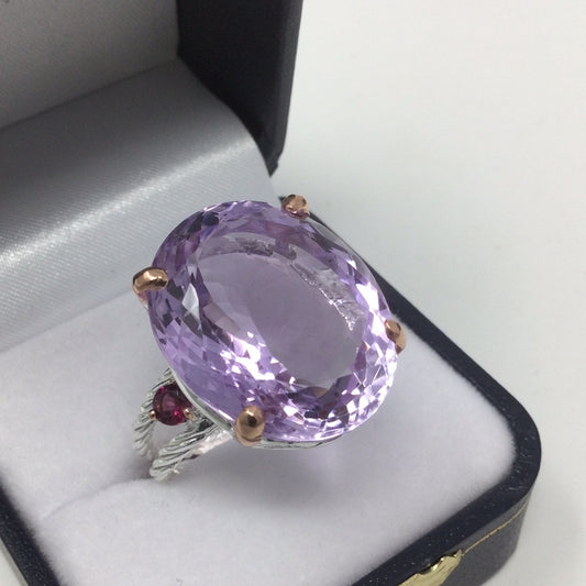 The Big Thrill, Massive 35 CTW Genuine Amethyst Ring