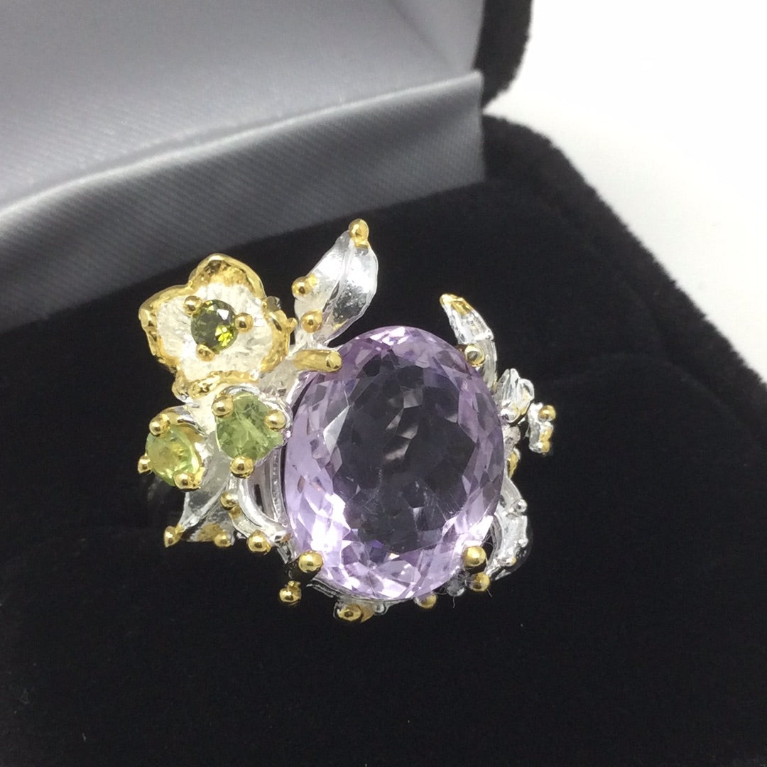 Lux Lavender Genuine Amethyst Ring