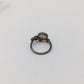 Genuine Fiery Opal & Russian Chrome Diopside Ring