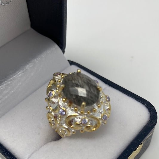 Genuine Rutilated Faceted Quartz