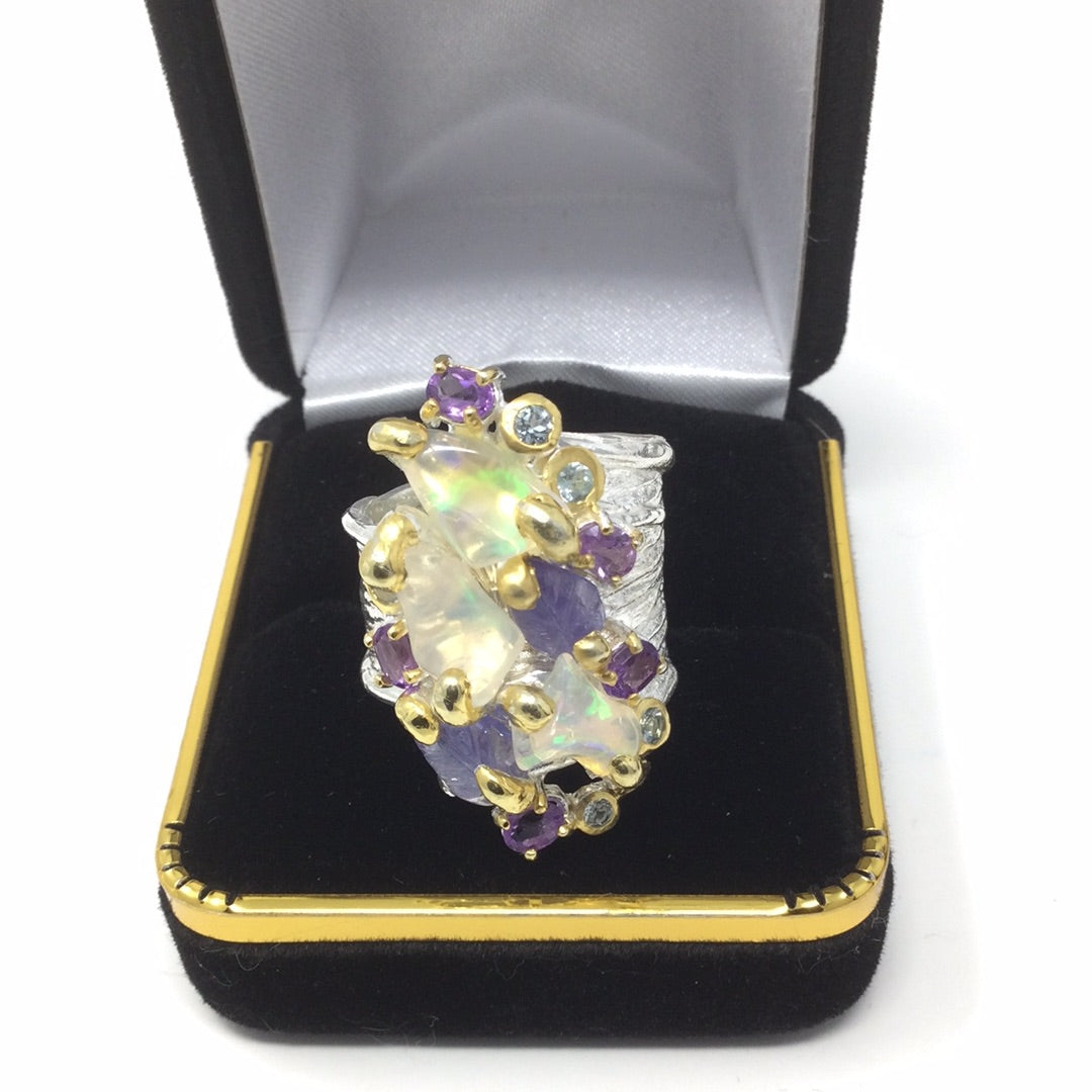 Opal Explosion Masterpiece Ring