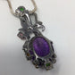 Incredible 31+ CTW Genuine Amethyst & Opal Pendant