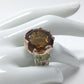 Round 27 CTW Cognac Quartz Ring