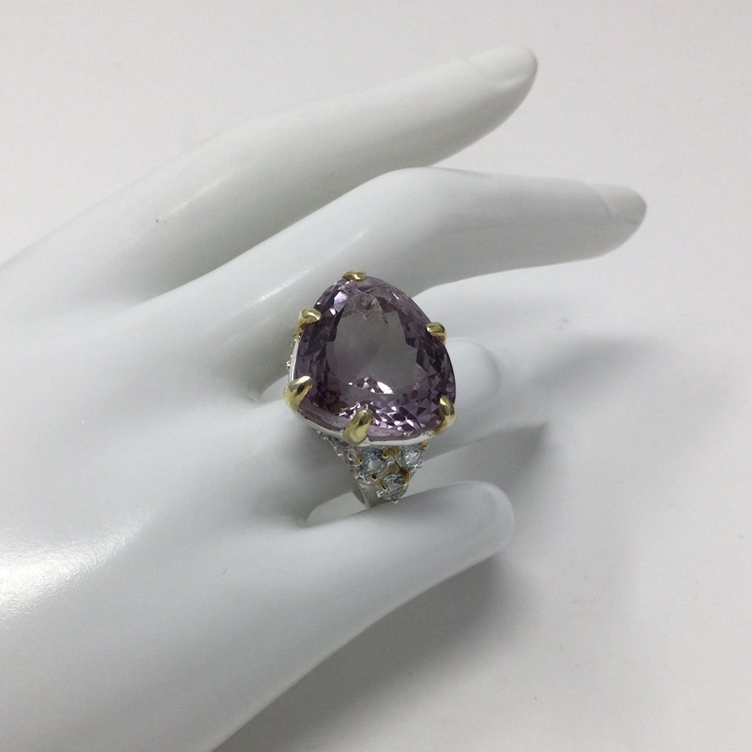 High And Mighty Genuine Lavender Amethyst Ring