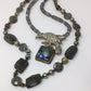 Genuine Labradorite Hawk Necklace | Handmade Artist Original