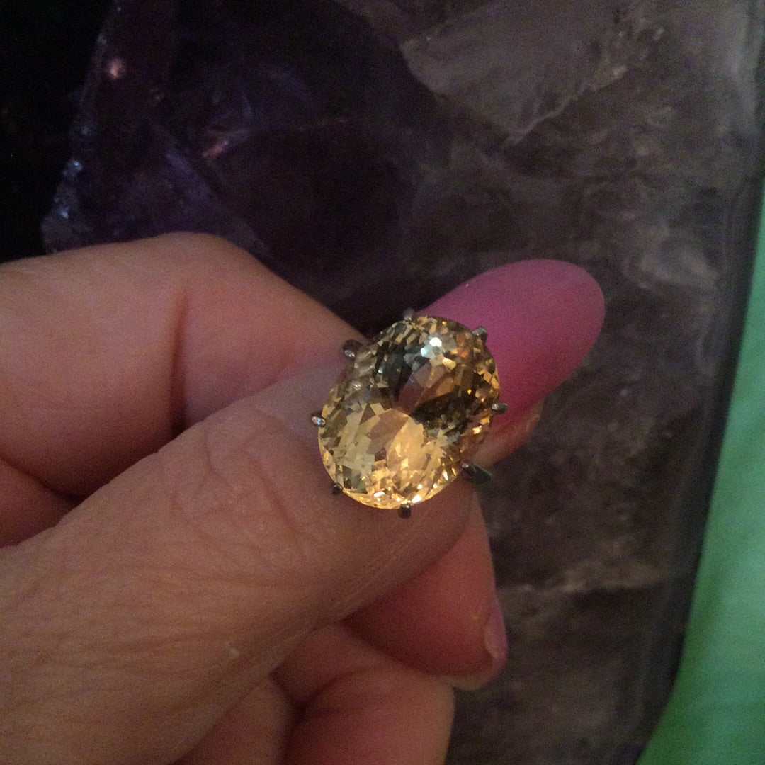 Supreme Genuine Citrine Ring