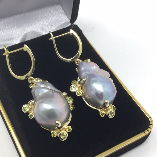 Genuine Top Quality Baroque Pearl Earrings