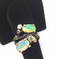 Duo of Fiery Faceted Opals Ring