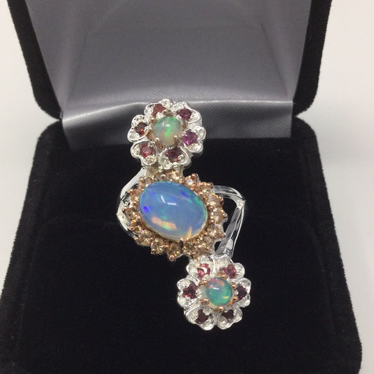 Hot On Fire Genuine Opal Ring