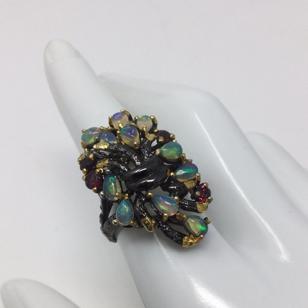 Mystique Genuine Opal Ring