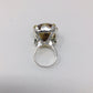 Incredible Genuine 34CTW Cognac Quartz Ring