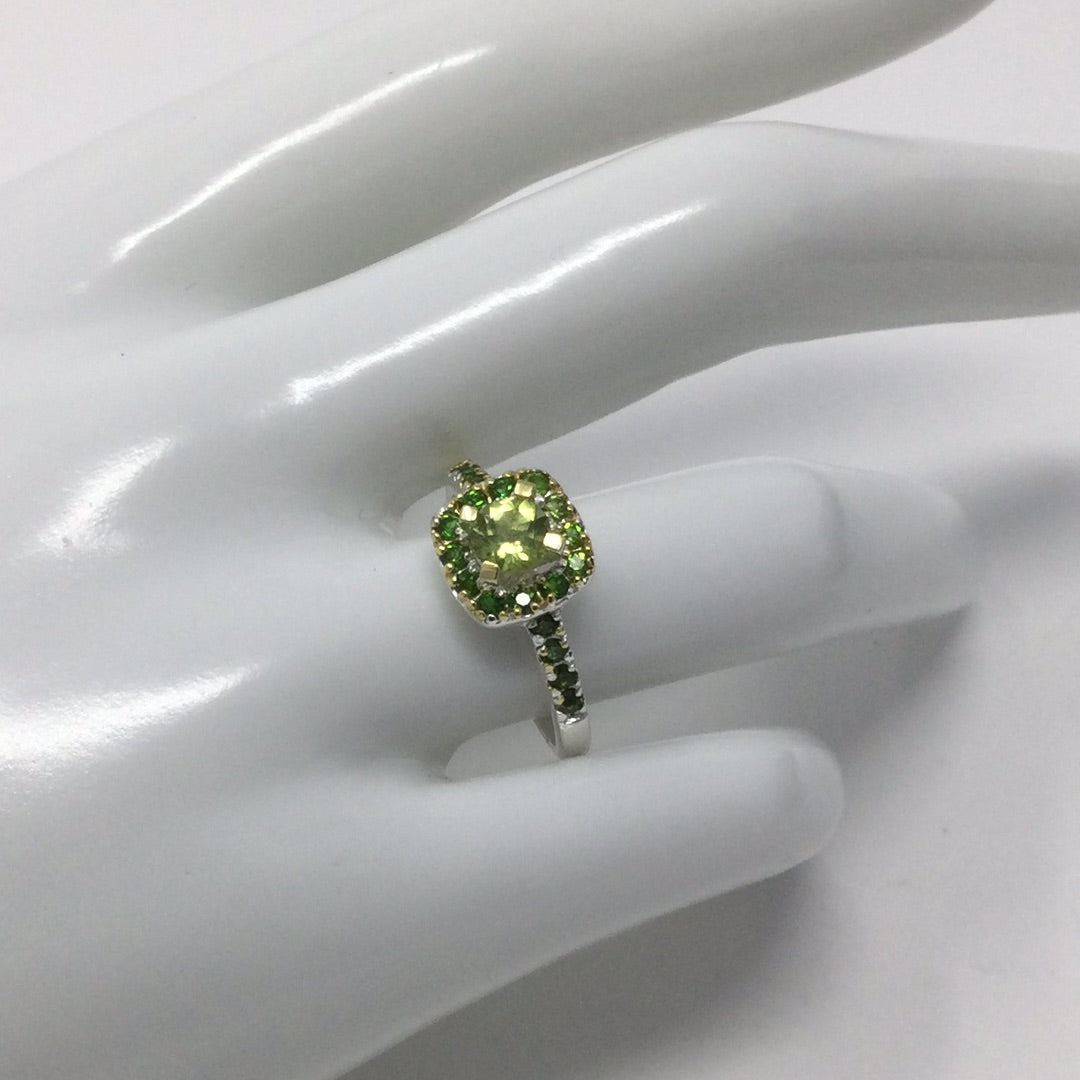 Precious & Dainty Genuine Peridot Ring