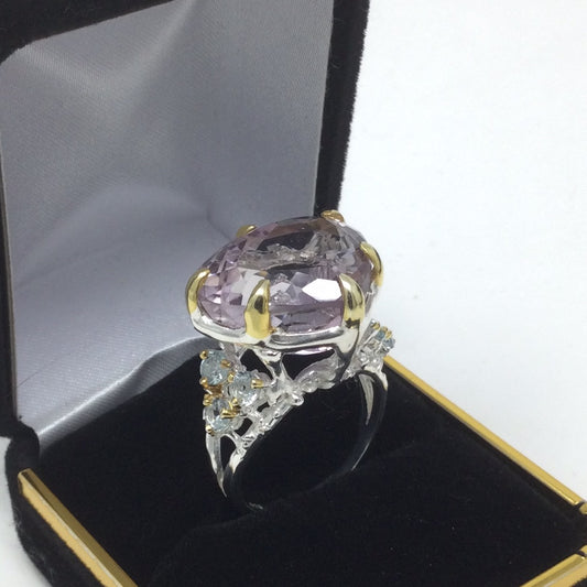 High And Mighty Genuine Lavender Amethyst Ring