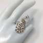 Endearing Genuine Opal & Garnet Peacock Ring