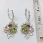 Passionate Peridot & Garnet Genuine Gemstone Earrings