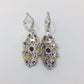 Bejeweled Garnet & Opal Earrings