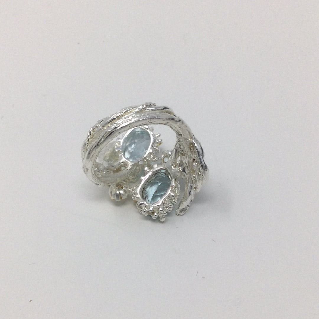 Genuine Blue Topaz Topaz Ring