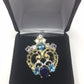 Genuine Sapphire, Tanzanite & Topaz Ring