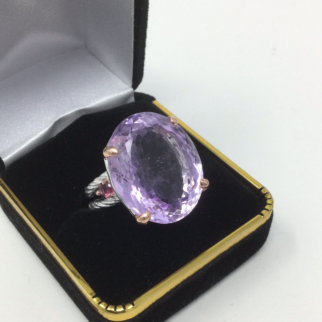 The Big Thrill, Massive 35 CTW Genuine Amethyst Ring