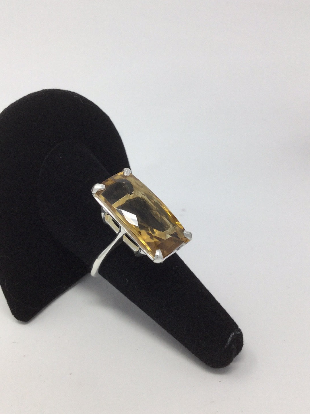 Classy 30 CTW Genuine Citrine Ring