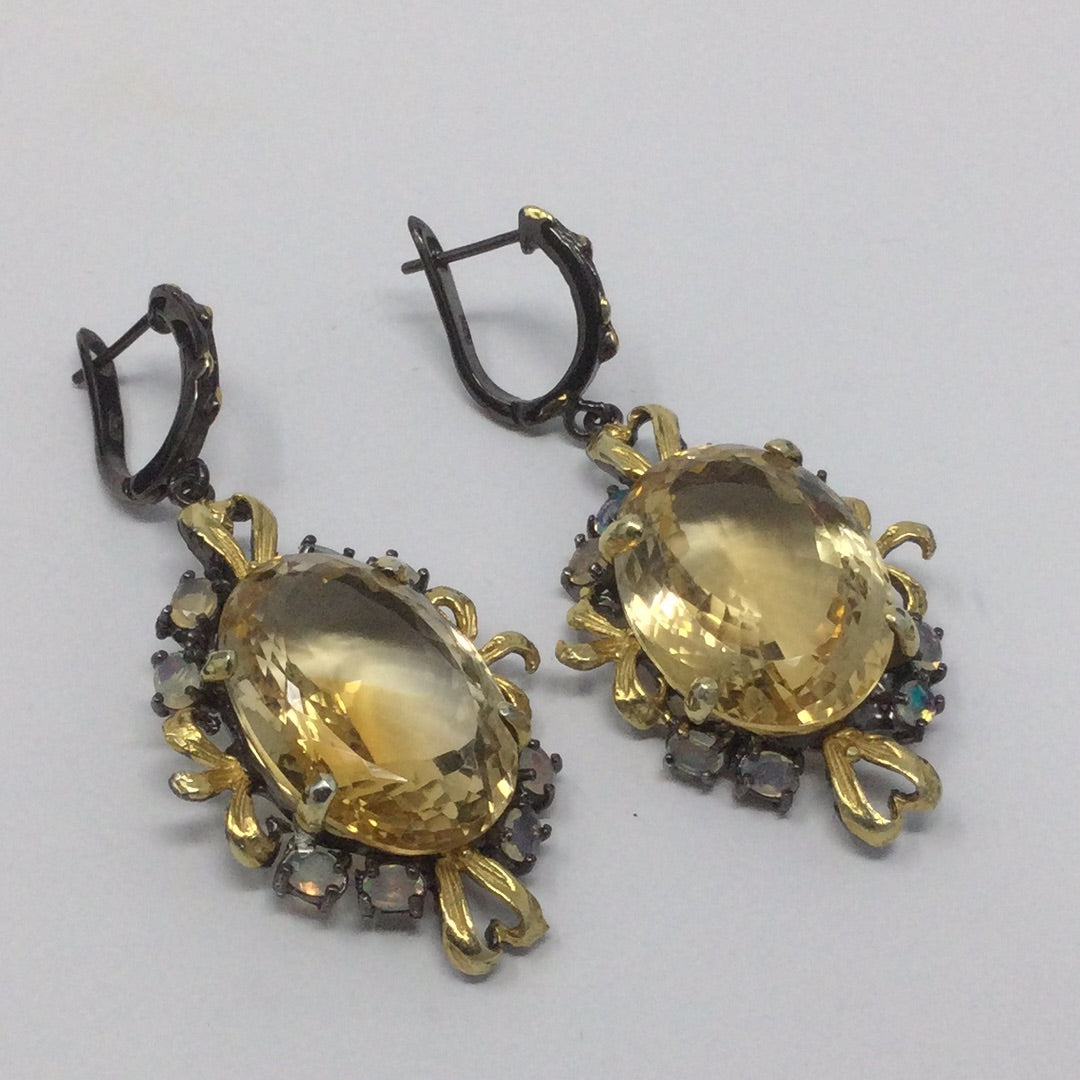 Genuine Citrine Earrings