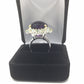 Unusual Cushion Cut 25 CTW Genuine Amethyst Ring