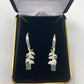 Genuine Emerald & Russian Chrome Diopside Earrings