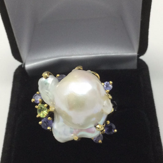 Genuine Baroque Pearl Ring