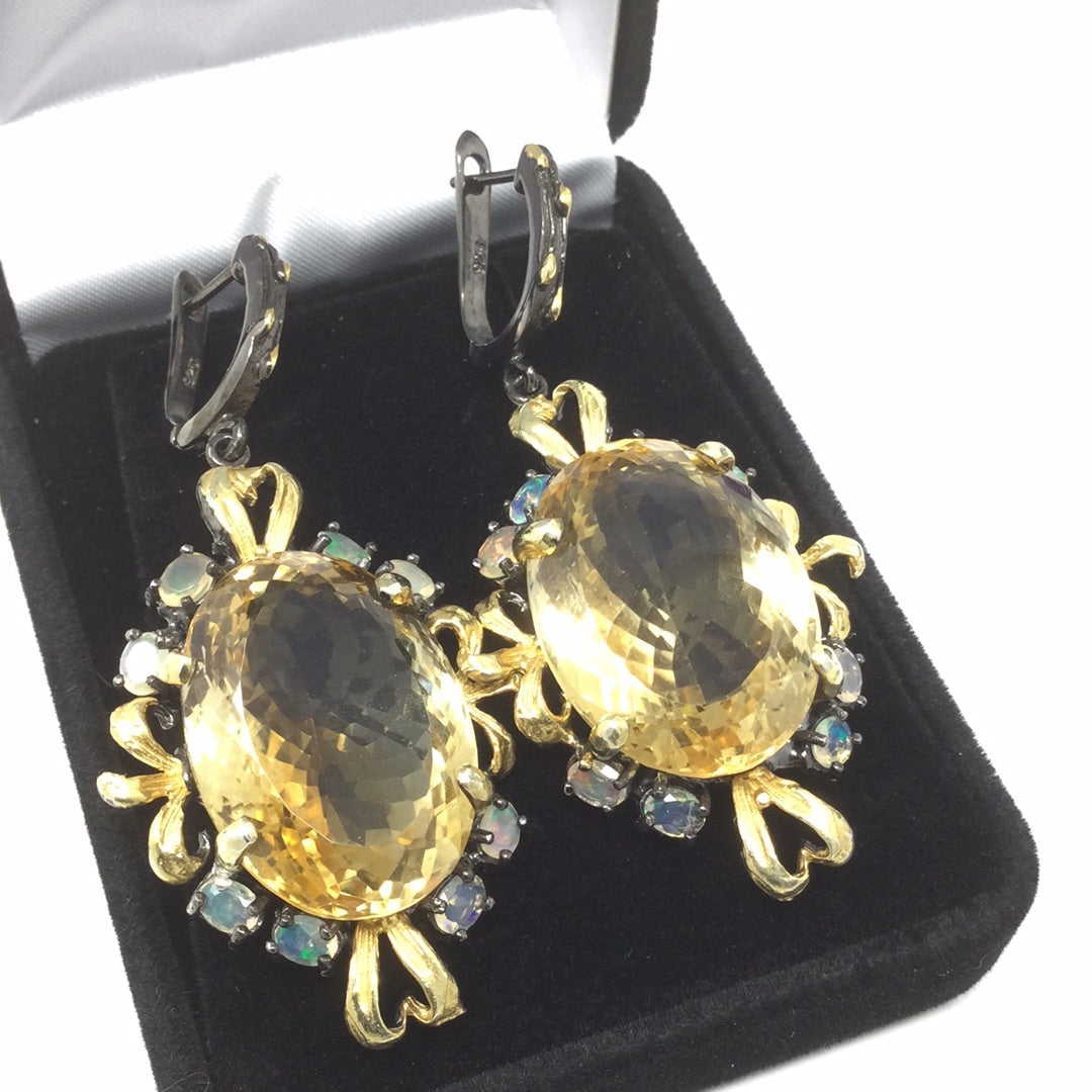 Genuine Citrine Earrings