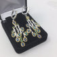 Sweeping Long Genuine Opal Earrings