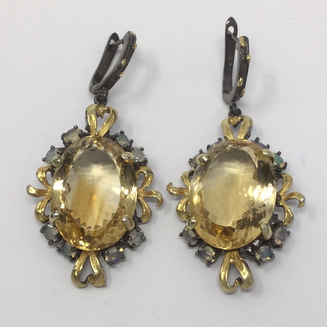 Genuine Citrine Earrings