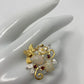 Fiery Genuine Opals & Garnet Ring