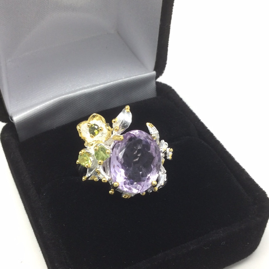 Lux Lavender Genuine Amethyst Ring