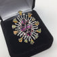Galaxy Of Genuine Opals & Garnets Ring