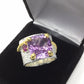 Art Moderne Genuine Amethyst Ring