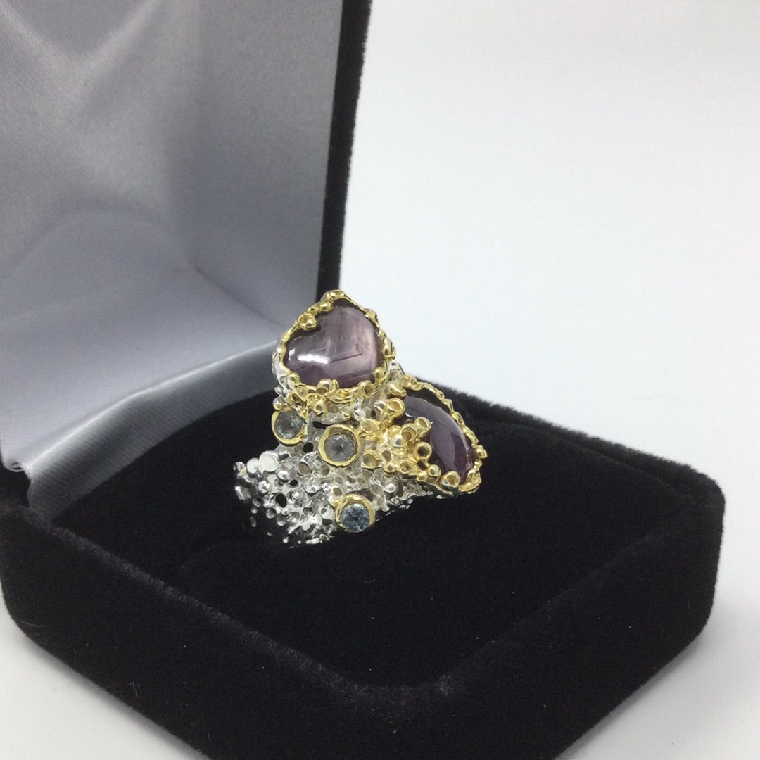 Genuine Rubies & Topaz
