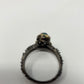 Genuine Black Opal & Emerald Ring