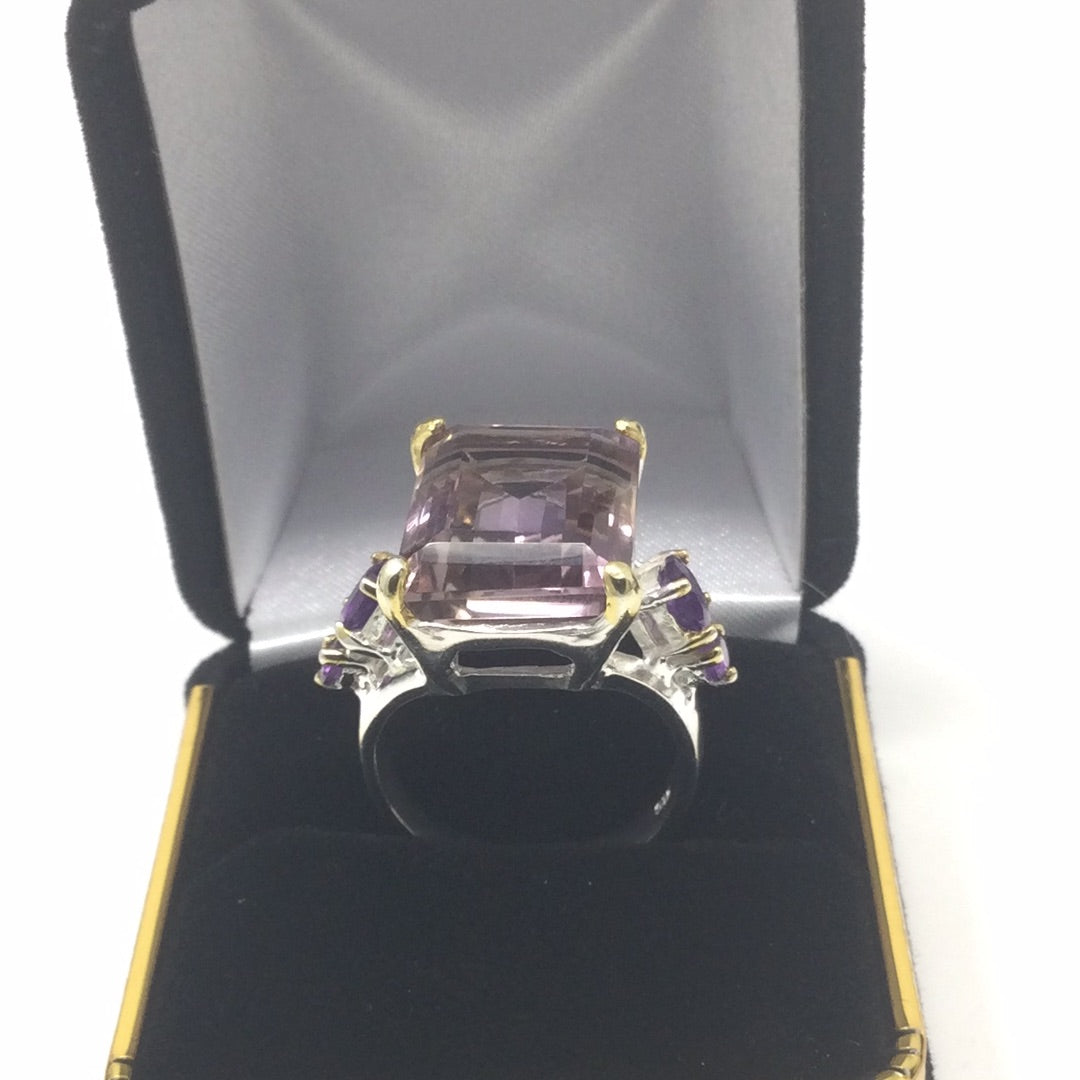 Natural Genuine Ametrine Ring