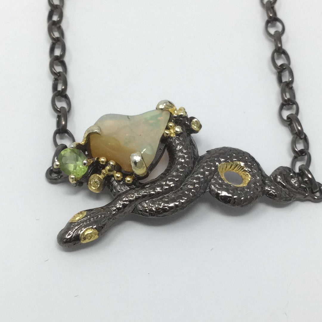 Genuine Freeform Opal Snake Bracelet