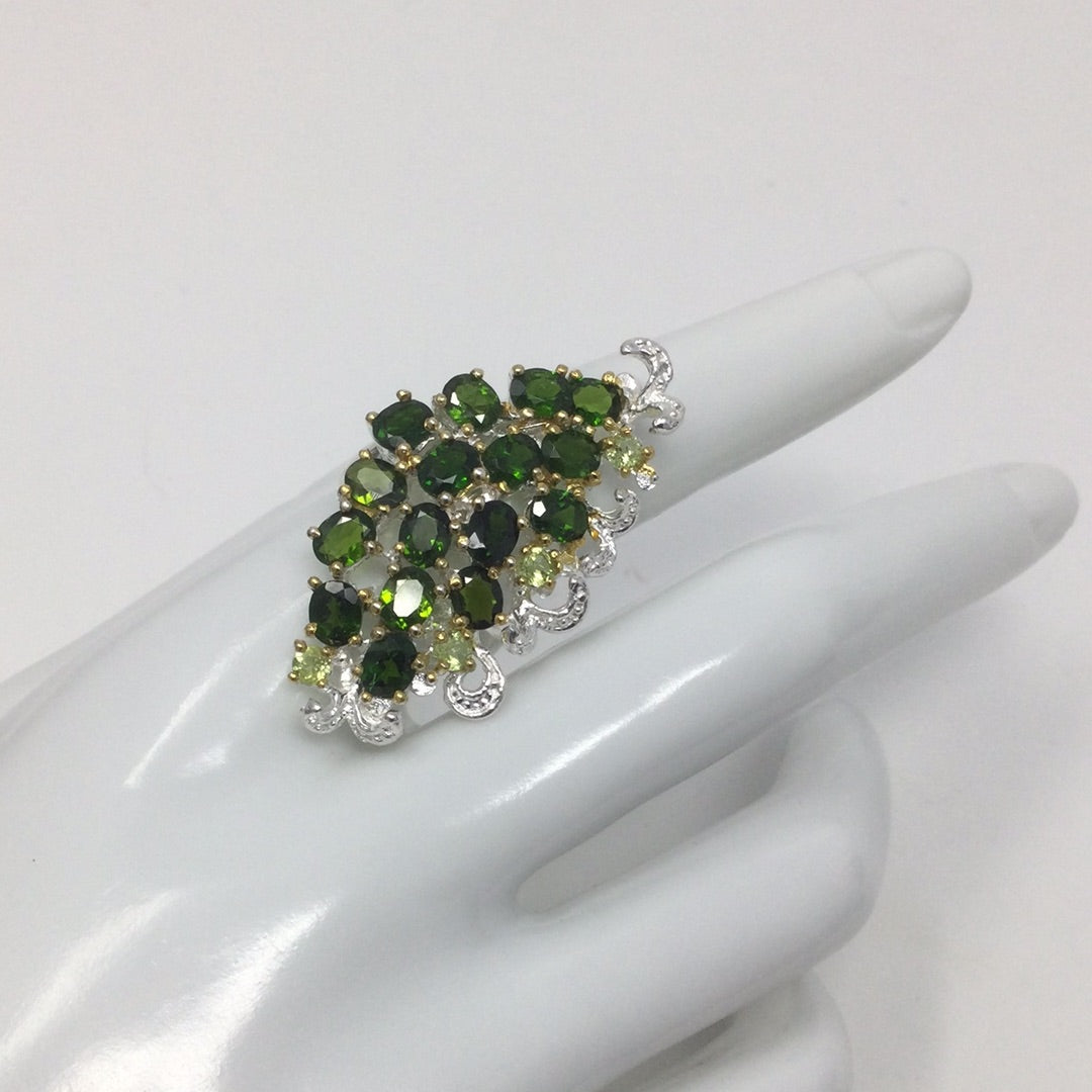 Ravishing Russian Chrome Diopside Ring