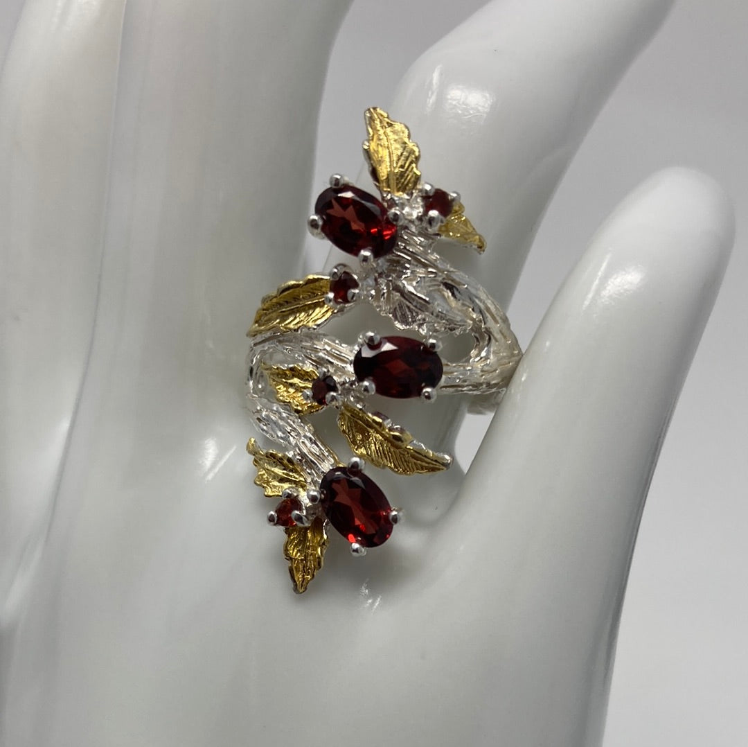 Genuine Glorious Garnet Ring