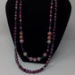 Magenta Madness Genuine Pearls & Agate Necklace Artist Original
