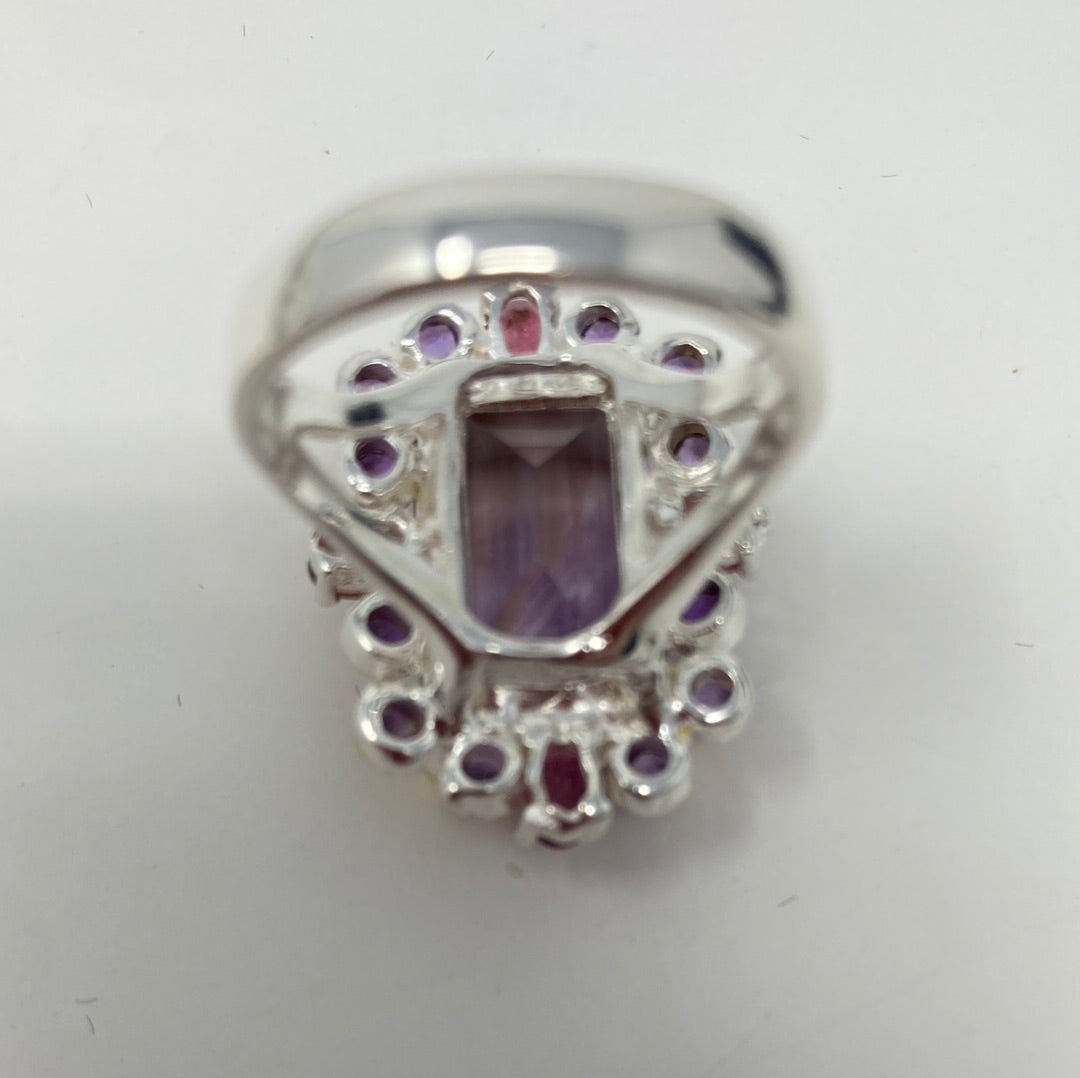 Genuine 15 CTW Ametrine Ring