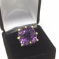 AAAA+ 27 CTW Genuine Amethyst Ring