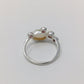 Genuine Opal & Pink Tourmalines Ring