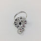 Bejeweled Black Opals & Garnet Ring