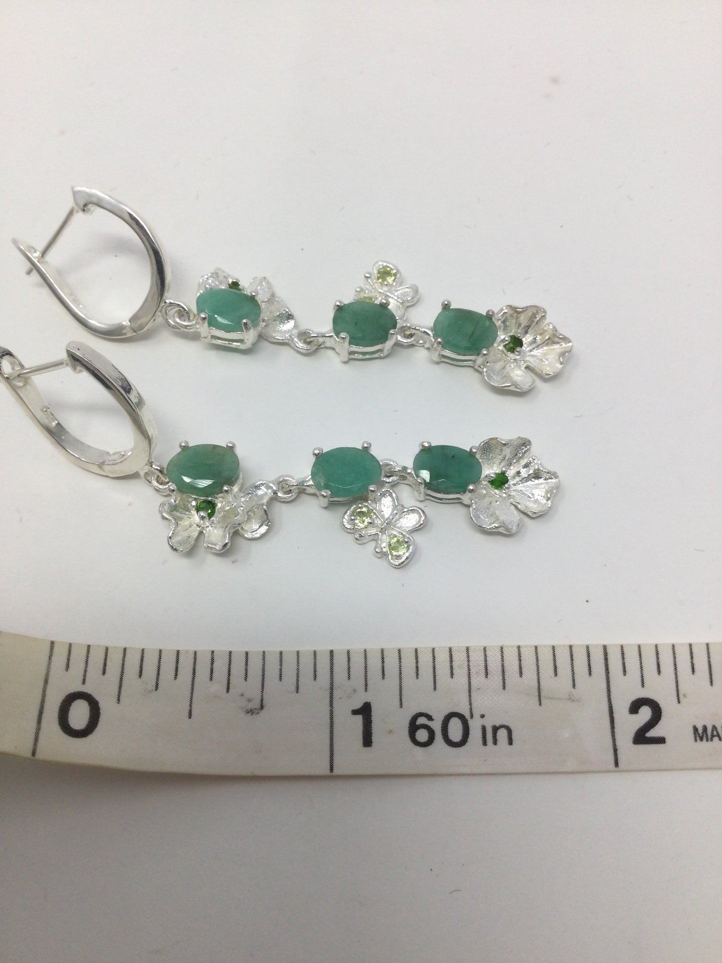 Epiphany of Genuine Emerald Earrings