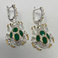 Don’t Bug Me Genuine Faceted Green Onyx Earrings
